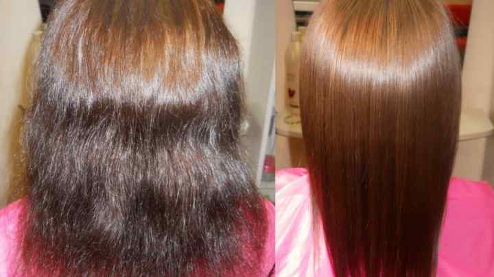 Ламінування волосся желатином