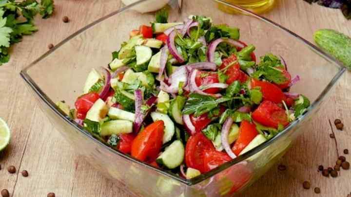 Теплий овочевий салат