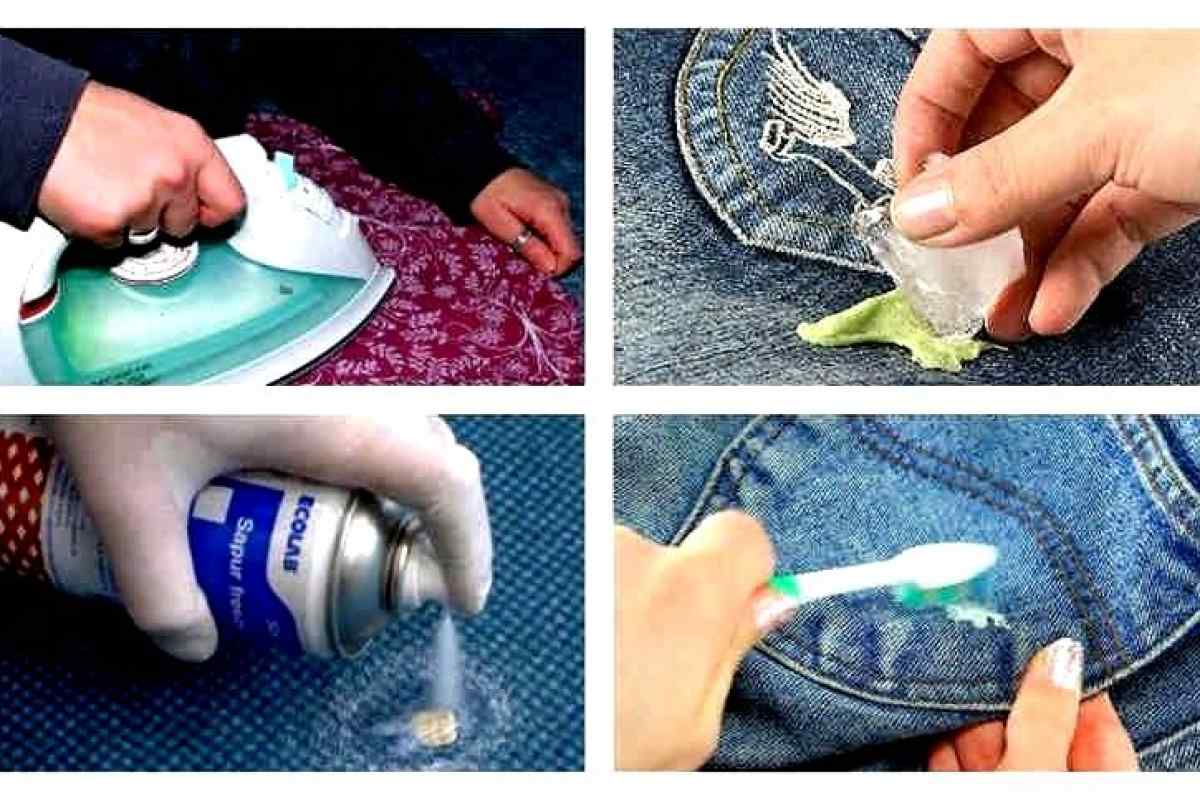 Як вивести жовачку з одягу