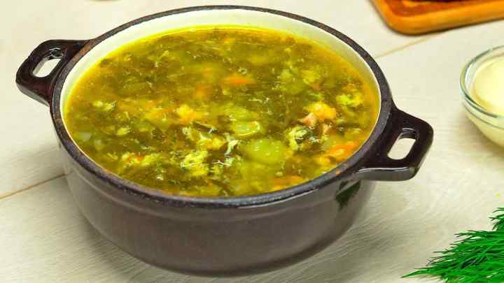 Як приготувати суп зі щавелем