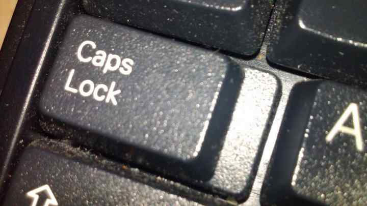 Як увімкнути caps lock