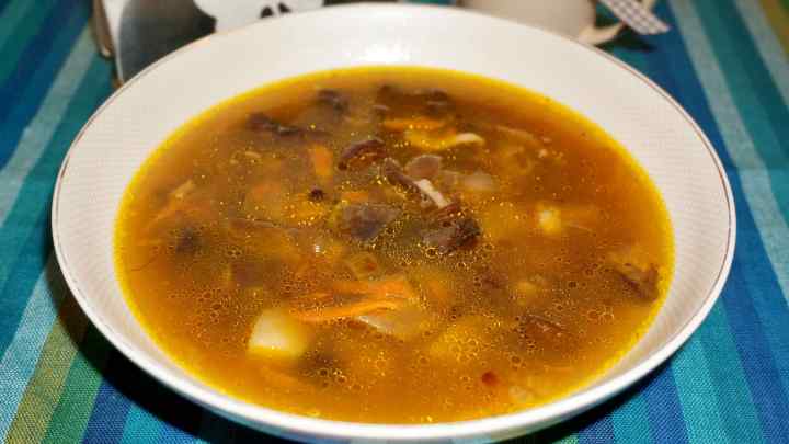Як варити суп з підберезовиків