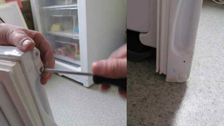 Як переставити дверцята холодильника