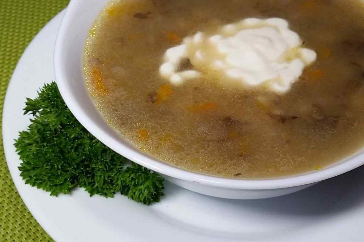 Як варити грибний суп з перловкою