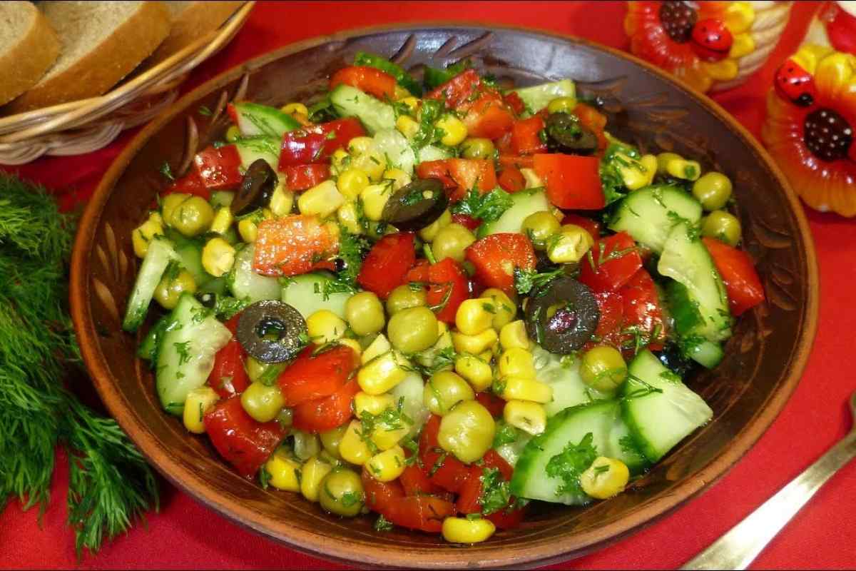 Рецепт смачного овочевого салату