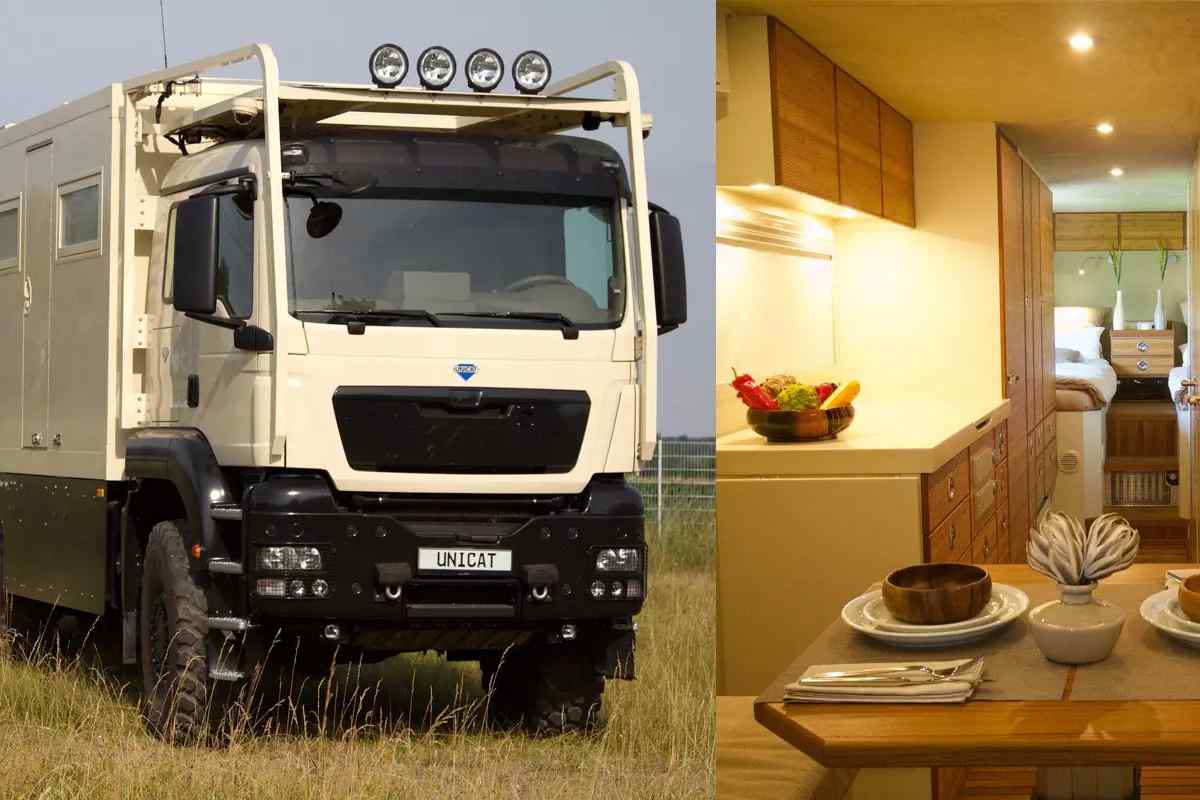 Вантажівка-будинок Unicat 6x6 зробить найважчу подорож бездоріжжям легким і комфортним